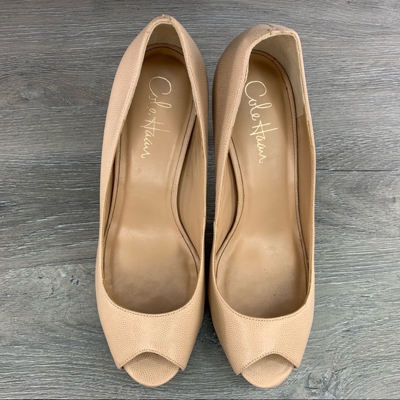 Cole Haan Nike Air Open Toe Heels Size 7B - Picture 8 of 8